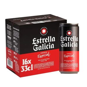 Cerveza Especial Estrella Galicia Lata Pack 16x33 Cl