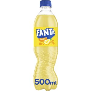 Fanta  Refresco de limón con gas botella 50 cl