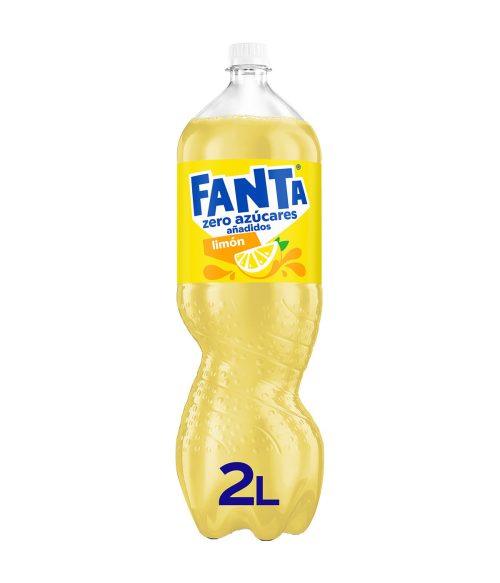 Fanta Refresco de limón con gas botella 2 L