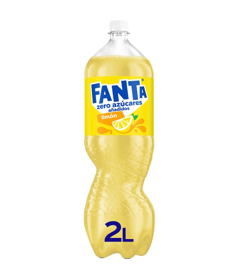 Fanta Refresco de limón con gas botella 2 L