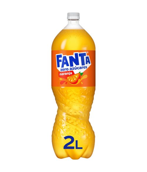 Fanta Refresco de Naranja con gas botella 2 L