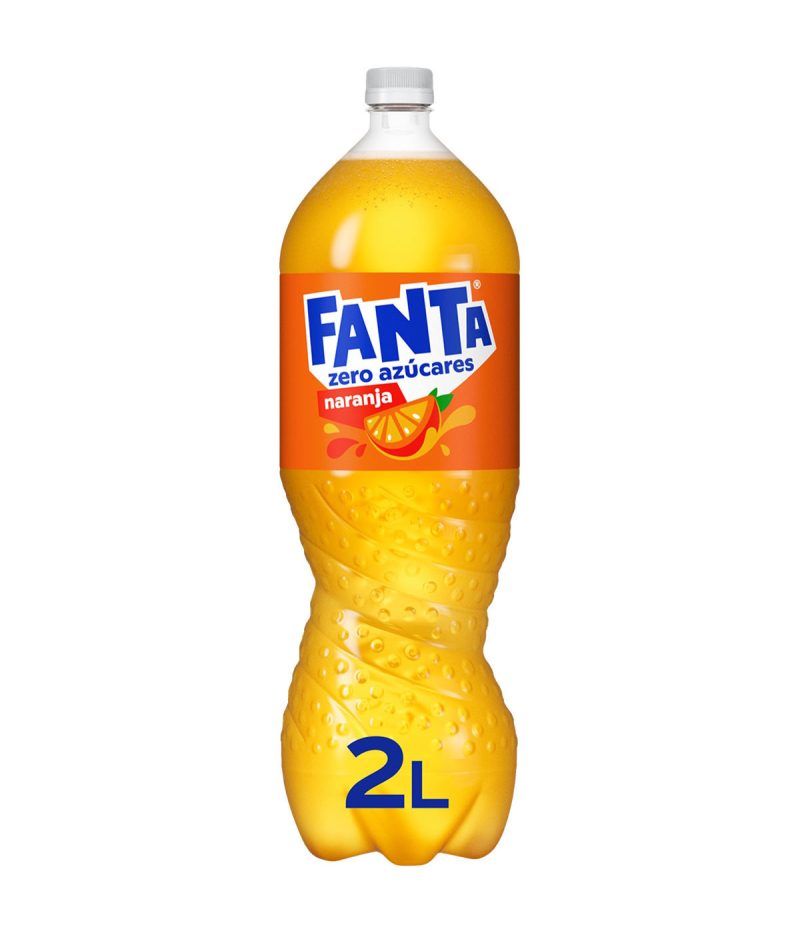 Fanta Refresco de Naranja con gas botella 2 L
