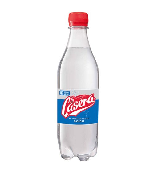 La Casera Gaseosa cero calorías botella 50 Cl