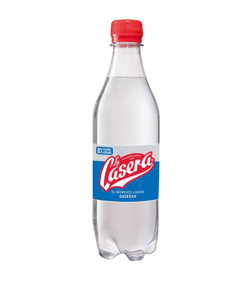 La Casera Gaseosa cero calorías botella 50 Cl