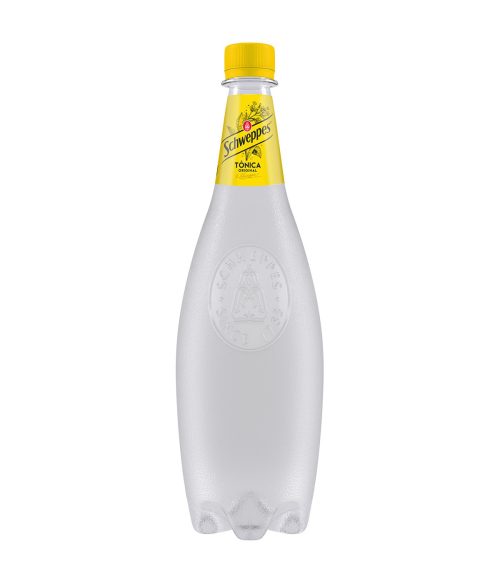 SCHWEPPES Tónica original 100% aromas naturales lata 1L