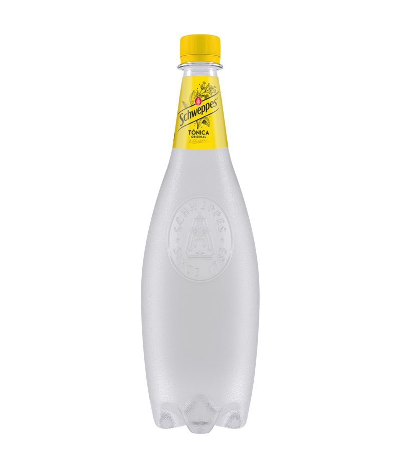 SCHWEPPES Tónica original 100% aromas naturales lata 1L
